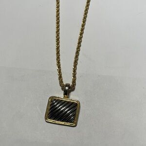 20” - Gold Rope Chain Necklace with Pendant